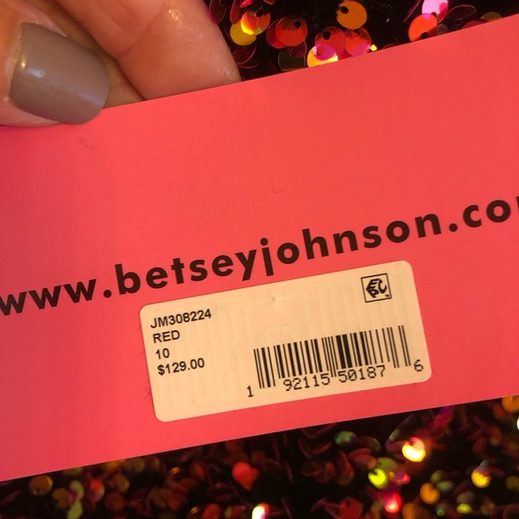 Betsey Johnson Sequin Cocktail Drezs - Picture 6 of 8
